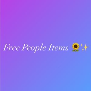 Free People clothing!